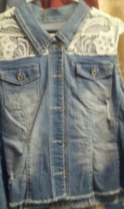 Maurices sleeveless jean jacket